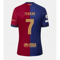 Dres Barcelona Ferran Torres #7 Domáci 2024-25 Krátky Rukáv